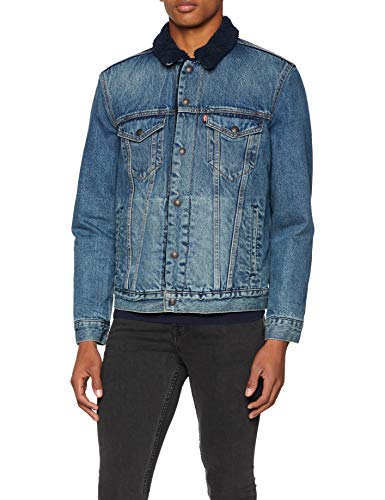 Levi's Type 3 Sherpa Trucker, Chaqueta para Hombre, Azul (Indigo Lamb 0067), Large