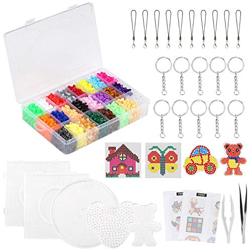 LIHAO 7000 Mini Cuentas y Abalorios Plásticos Cuentas para Planchar de 24 Colores para DIY Manualidad (5MM) LIHAO 7000 Mini Cuentas y Abalorios Plásticos Cuentas para Planchar de 24 Colores para DIY Manualidad (5MM)