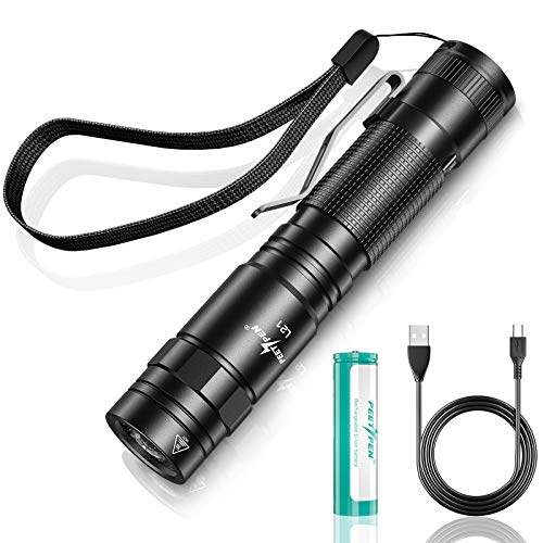 Linterna LED Recargable USB 1500 Lúmenes 500 metros de largo alcance Impermeable 5 modos Alta Potencia Portátil Linterna para Ciclismo Montañismo Camping Senderismo Emergencia Linterna LED Recargable USB 1500 Lúmenes 500 metros de largo alcance Impermeable 5 modos Alta Potencia Portátil Linterna para Ciclismo Montañismo Camping Senderismo Emergencia