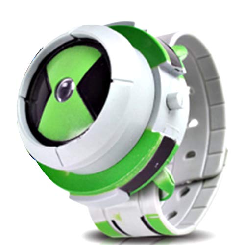 Lispeed Alien Force Omnitrix Illumintator Projector Watch Toy Gift para niños, Projector Watch Kids Digital Wrist Watch