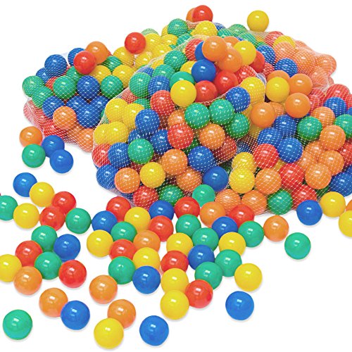 LittleTom 2000 Bolas de Color Ø6cm para Piscinas de niño Mezcla de 5 Colores