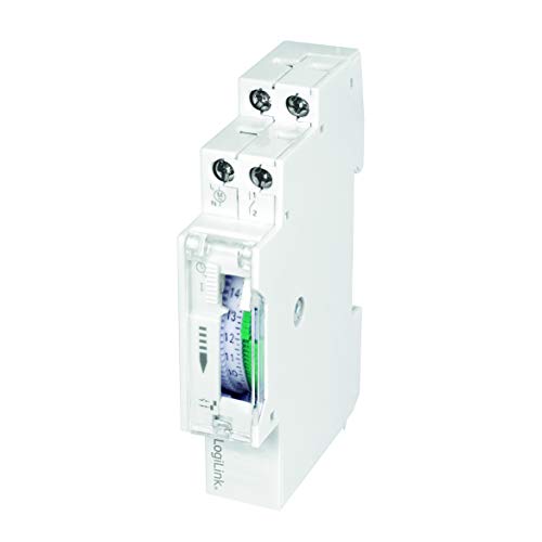 LogiLink ET0009 ET0009-DIN-RAIL - Temporizador con Temporizador mecánico para Cambiar fácilmente por Ejemplo Luces de neón, Calentadores de Agua, linternas, Sistemas de riego, etc, protección IP20 LogiLink ET0009 ET0009-DIN-RAIL - Temporizador con Temporizador mecánico para Cambiar fácilmente por Ejemplo Luces de neón, Calentadores de Agua, linternas, Sistemas de riego, etc, protección IP20