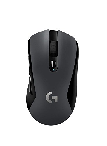 Logitech G603 LIGHTSPEED Ratón Gaming Inalámbrico, Bluetooth o 2.4 GHz con Receptor USB, Sensor HERO, 12000 DPI, 6 Botones Programables, Memoria Integrada, PC/Mac, Negro