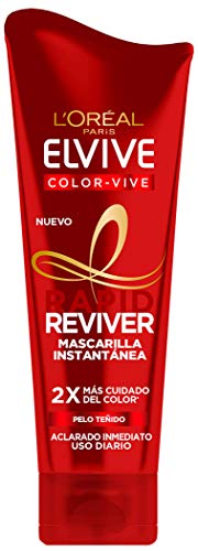 L'Oréal Paris Elvive Color Vive Rapid Reviver, Mascarilla Instantánea para Pelo Teñido, 180 ml L'Oréal Paris Elvive Color Vive Rapid Reviver, Mascarilla Instantánea para Pelo Teñido, 180 ml