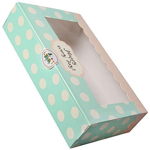 Lvcky 12 cajas de papel para tartas, galletas, magdalenas, pastelería, cajas de regalo
