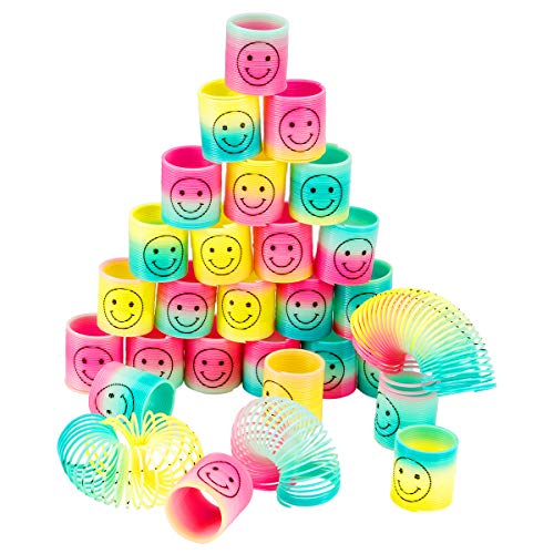 MADHOLLY 30 Piezas Rainbow Spiral, Magic Rainbow Circle, Magic Rainbow Spring como Juguetes para niños, Decoraciones para Fiestas, Regalos de cumpleaños MADHOLLY 30 Piezas Rainbow Spiral, Magic Rainbow Circle, Magic Rainbow Spring como Juguetes para niños, Decoraciones para Fiestas, Regalos de cumpleaños