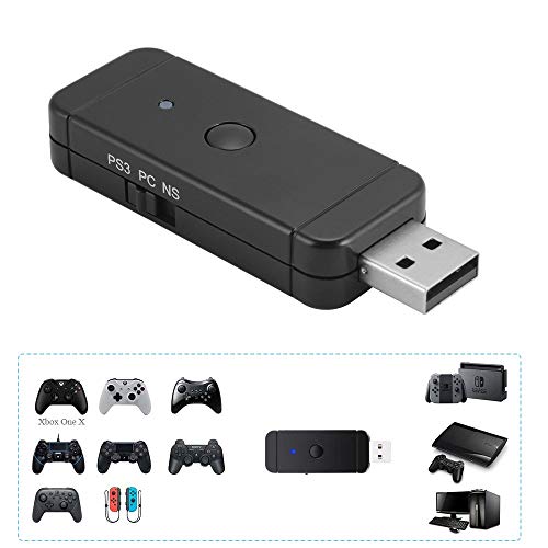 Maikiki New Adaptador de Controlador inalámbrico para Xbox / PS3 / PS4 / Adaptador de Controlador de Nintendo para Nintendo Switch PS3 y PC con Windows Maikiki New Adaptador de Controlador inalámbrico para Xbox / PS3 / PS4 / Adaptador de Controlador de Nintendo para Nintendo Switch PS3 y PC con Windows