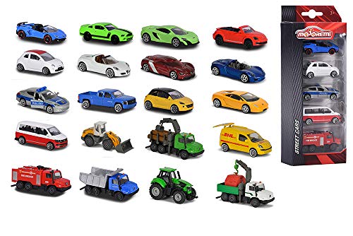 Majorette 212053166 Street Cars - Set de 5 Coches de Juguete de Metal de 7.5 cm con Sistema de Rueda Libre, 4 Modelos Disponibles Majorette 212053166 Street Cars - Set de 5 Coches de Juguete de Metal de 7.5 cm con Sistema de Rueda Libre, 4 Modelos Disponibles