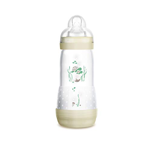 MAM Easy Start Anti-Colic, Biberón Anticólicos con Base de Ventilación, Autoesterilizable con Tetina nº 3 de Silicona Extrasuave, 4+ meses, Beis, 320 ml MAM Easy Start Anti-Colic, Biberón Anticólicos con Base de Ventilación, Autoesterilizable con Tetina nº 3 de Silicona Extrasuave, 4+ meses, Beis, 320 ml