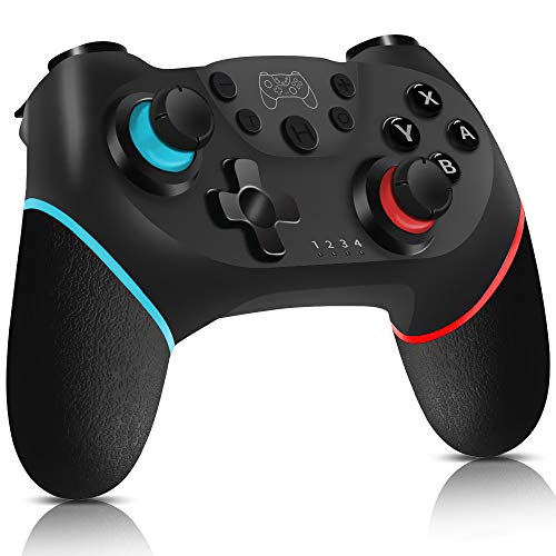 Mando Nintendo Switch, Control inalámbrico para Nintendo Switch - Control de juego con Turbo, Giroscopio, Sensor de movimiento y Dual Shick