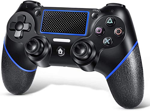 Mando PS4, Mando inalámbrico Gamepad para Playstation 4 / Pro/Slim con función de Audio, Vibración Dual, Joystick con Panel táctil de Alta precisión