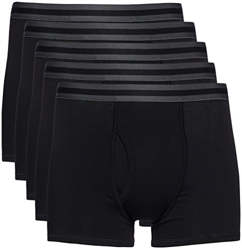 Marca Amazon - find. Calzoncillo Corto de Algodón Hombre, Pack de 5, Multicolor (Black X5), XXL, Label: XXL Marca Amazon - find. Calzoncillo Corto de Algodón Hombre, Pack de 5, Multicolor (Black X5), XXL, Label: XXL