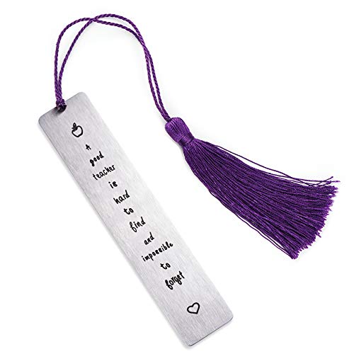 Marcapáginas para profesores con agradecimiento a los profesores, regalo especial para profesores (un buen profesor es difícil de encontrar e imposible de olvidar) Marcapáginas para profesores con agradecimiento a los profesores, regalo especial para profesores (un buen profesor es difícil de encontrar e imposible de olvidar)