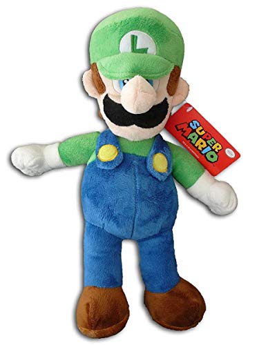 Mario Bros Super Peluche Luigi 35cm Calidad super soft