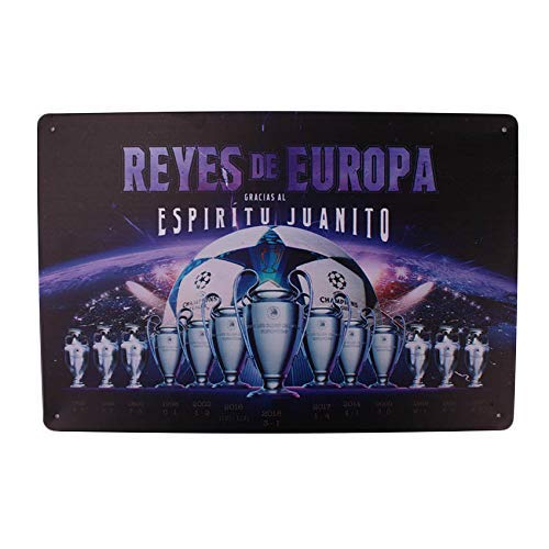 MARQUISE & LOREAN Placas Decorativas Pared Real Madrid Chapas Metálicas del Campeón Europa Si Eres Fiel Seguidor Mira Aquí MARQUISE & LOREAN Placas Decorativas Pared Real Madrid Chapas Metálicas del Campeón Europa Si Eres Fiel Seguidor Mira Aquí