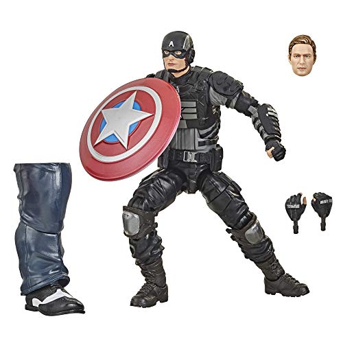 Marvel Legends Series Gamerverse Figura de acción Coleccionable Stealth Capitán América de 15,24 cm, para niños de 4 años en adelante