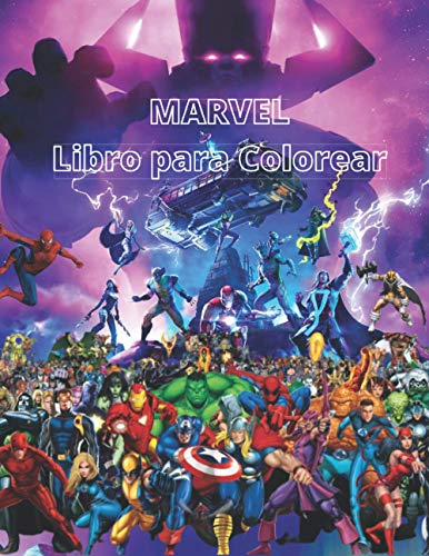 Marvel Libro para Colorear: este libro para niños y adultos consta de varias imágenes de alta calidad