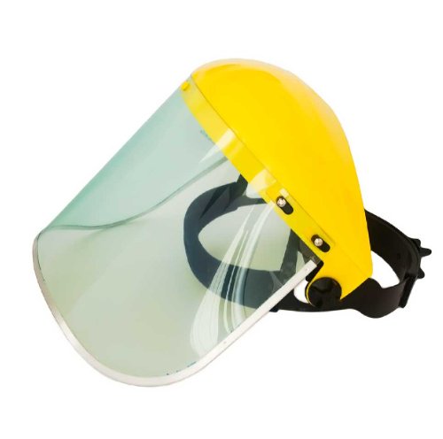 Máscara de Protección Transparente con Borde de Aluminio