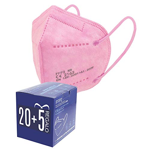 Mascarillas FFP2. 20 + 5 de Regalo. Mascarillas ultra protección. 5 capas. Homologada. Certificado CE EN149:2001+A1:2009 FFP2 NR. Caja 20 + 5 Unidades de REGALO. PACK PAULA ALONSO (25 ROSAS) Mascarillas FFP2. 20 + 5 de Regalo. Mascarillas ultra protección. 5 capas. Homologada. Certificado CE EN149:2001+A1:2009 FFP2 NR. Caja 20 + 5 Unidades de REGALO. PACK PAULA ALONSO (25 ROSAS)