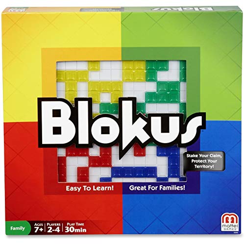 Mattel Games Blokus Refresh, juego de estrategia para niños +7 años (Mattel BJV44)
