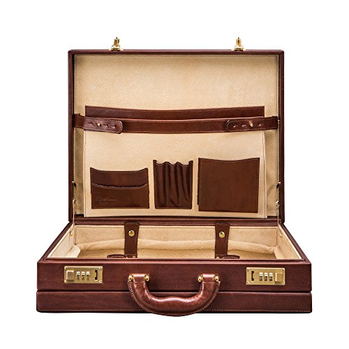 Maxwell Scott® Exclusivo maletín ejecutivo expandible tipo attaché case en cuero Italiano de lujo color terracota (Strada) Maxwell Scott® Exclusivo maletín ejecutivo expandible tipo attaché case en cuero Italiano de lujo color terracota (Strada)
