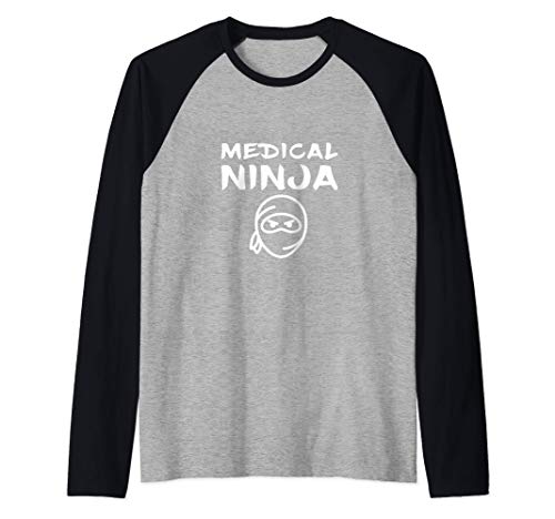 Médico Ninja Divertido Médico Cirujano Médico General Doctor Camiseta Manga Raglan