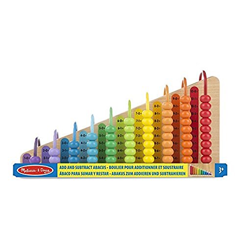 Melissa & Doug- Add & Subtract Abacus Ábaco suma y resta, Multicolor (19272) , color/modelo surtido Melissa & Doug- Add & Subtract Abacus Ábaco suma y resta, Multicolor (19272) , color/modelo surtido