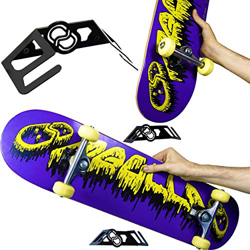 MEOLLO Soporte Colgador para Skateboard (100% Acero). Vertical y Horizontal. MEOLLO Soporte Colgador para Skateboard (100% Acero). Vertical y Horizontal.