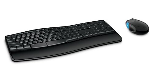 Microsoft – Sculpt Comfort Desktop, Ratón y teclado QWERTY español, Negro