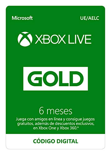 Microsoft Suscripción Xbox Live Gold - 6 Meses | Xbox Live - Código de descarga Microsoft Suscripción Xbox Live Gold - 6 Meses | Xbox Live - Código de descarga