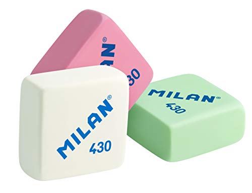 Milan 430 - Caja de 30 gomas de borrar, miga de pan Milan 430 - Caja de 30 gomas de borrar, miga de pan