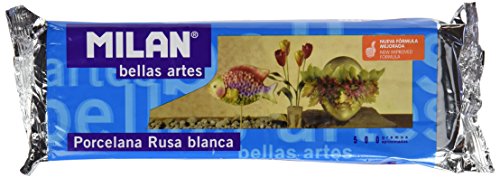 Milan 8411574715009 - Pastilla porcelana rusa 500 g, color blanco Milan 8411574715009 - Pastilla porcelana rusa 500 g, color blanco
