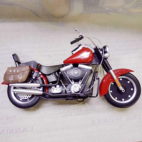 minghui Mano De Metal Retro Harley Fat Boy Mochila Modelo De Motocicleta Decoración Estudio Barra Estudio Colección Artesanías 39cm*17cm*18.5cm/Rojo minghui Mano De Metal Retro Harley Fat Boy Mochila Modelo De Motocicleta Decoración Estudio Barra Estudio Colección Artesanías 39cm*17cm*18.5cm/Rojo