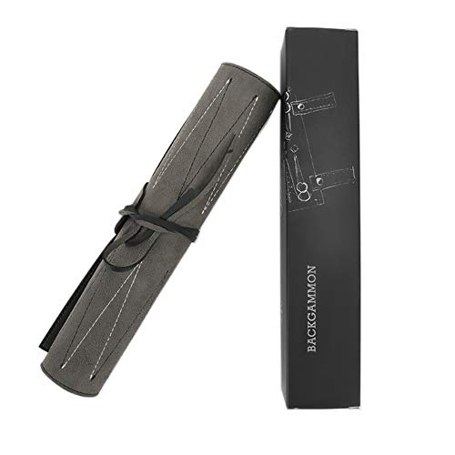 MiOYOOW Juego de Backgammon de viaje de piel sintética, juego de mesa para adultos y niños MiOYOOW Juego de Backgammon de viaje de piel sintética, juego de mesa para adultos y niños
