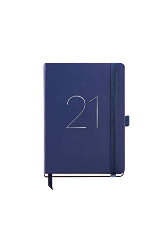MIQUELRIUS - Agenda 2021 Chester - Español, Día Página, Tamaño 155 x 213 mm, Papel 70g, Cubierta Símil Piel, Color Azul MIQUELRIUS - Agenda 2021 Chester - Español, Día Página, Tamaño 155 x 213 mm, Papel 70g, Cubierta Símil Piel, Color Azul