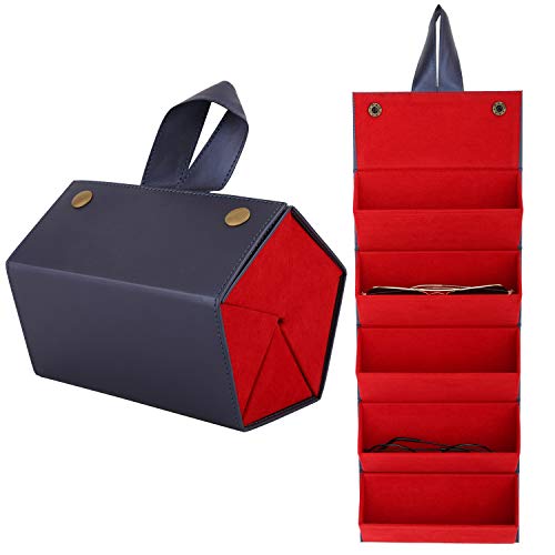 MoKo Estuche de Gafa para almacenar 5 anteojos, Gafas de Sol Presentación Gafas Pantalla, Organizador Portátil Caja de Cuero para Gafas Estuche para Guardar para Hombre y Mujer - Azul Acero MoKo Estuche de Gafa para almacenar 5 anteojos, Gafas de Sol Presentación Gafas Pantalla, Organizador Portátil Caja de Cuero para Gafas Estuche para Guardar para Hombre y Mujer - Azul Acero