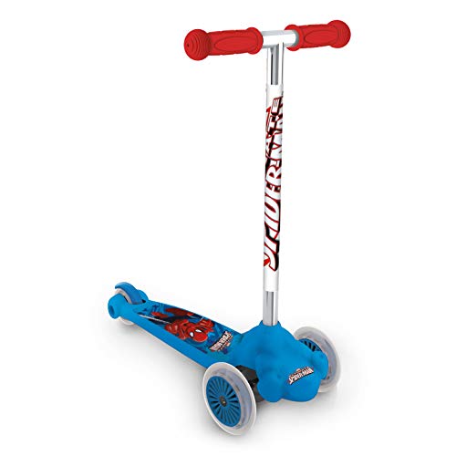 Mondo 18395 - Ultimate Spiderman Twist & roll, patinete 2 ruedas delanteras