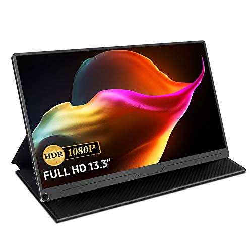 Monitor Portátil 13,3 Pulgadas, Uperfect Monitor Gaming 1920 x 1080P 16:9 IPS Pantalla con USB C/Mini HDMI, Altavoz Integrado para Ordenador Portátil Juegos PS4 Xbox Raspberry Pi PC Teléfonos Cámara Monitor Portátil 13,3 Pulgadas, Uperfect Monitor Gaming 1920 x 1080P 16:9 IPS Pantalla con USB C/Mini HDMI, Altavoz Integrado para Ordenador Portátil Juegos PS4 Xbox Raspberry Pi PC Teléfonos Cámara
