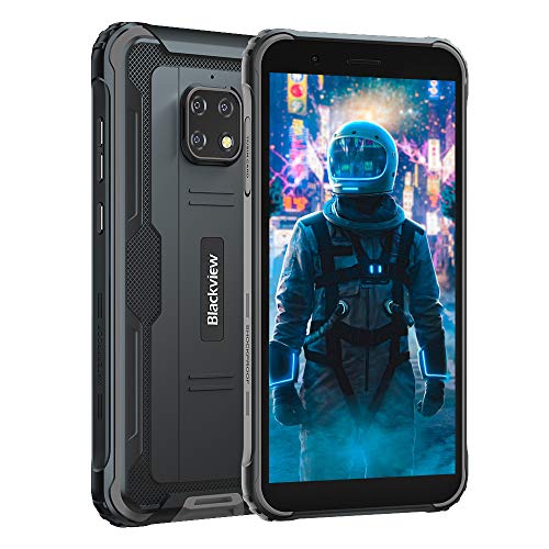 Móvil Resistente 4G, Blackview BV4900 Android 10 Impermeable Smartphone IP68, 5.7" HD+, Batería 5580mAh, 32GB+3GB (SD 128GB), 8MP+5MP, Teléfono Robusto, Dual SIM,GPS,NFC,OTG -Negro