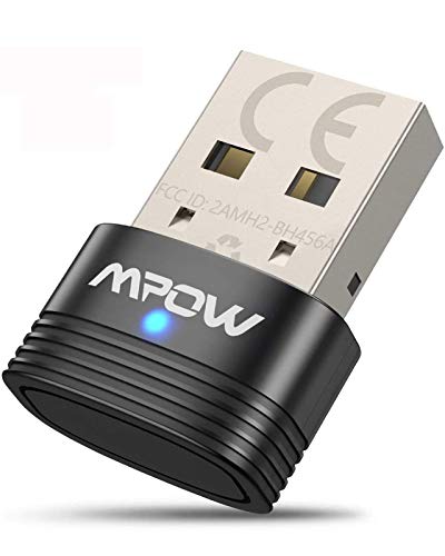 Mpow Adaptador Bluetooth 5.0 USB, Transmisor Receptor Bluetooth 3-en-1 con Audio Inalámbrico 3.5MM Cable, para PC/TV/Auriculares/Altavoces/Radio, Compatible con Windows 10, 8, 8.1,7, XP, Vista Mpow Adaptador Bluetooth 5.0 USB, Transmisor Receptor Bluetooth 3-en-1 con Audio Inalámbrico 3.5MM Cable, para PC/TV/Auriculares/Altavoces/Radio, Compatible con Windows 10, 8, 8.1,7, XP, Vista
