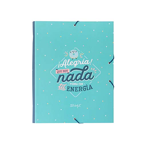 Carpeta Separadora con Mensaje y Diseño Mr. Wonderful: Haz que cada día  merezca la pena