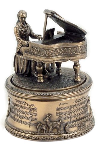 Musicbox World - Caja de música, diseño de Mozart con la melodía de la Flauta Mágica, Multicolor