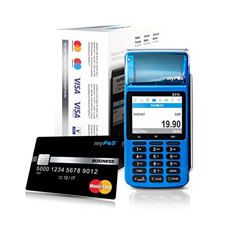 myPOS Combo Datáfono, lector de tarjetas bancarias, azul (compruebe la normativa local para asegurarse) myPOS Combo Datáfono, lector de tarjetas bancarias, azul (compruebe la normativa local para asegurarse)