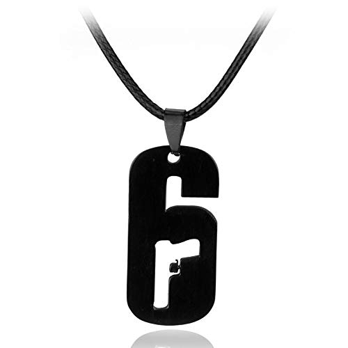MZYSM Tom Clancy'S Rainbow Six: Siege Ps4 Brand Dog Tag Colgante Collar de Cuerda para Hombres Juego de Pistola Joyería Regalo fanáticos