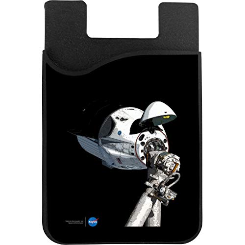 Nasa SpaceX Dragon Capsule At The ISS Phone Card Holder