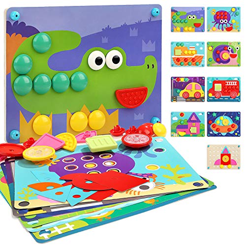 Nene Toys - Puzzle Infantil de Madera 8 en 1 – Juguete Educativo para Niños Niñas de 2 3 4 años – Mosaicos 3D con 8 Coloridos Diseños de Rompecabezas – Juego Montessori de Desarrollo Cognitivo Nene Toys - Puzzle Infantil de Madera 8 en 1 – Juguete Educativo para Niños Niñas de 2 3 4 años – Mosaicos 3D con 8 Coloridos Diseños de Rompecabezas – Juego Montessori de Desarrollo Cognitivo