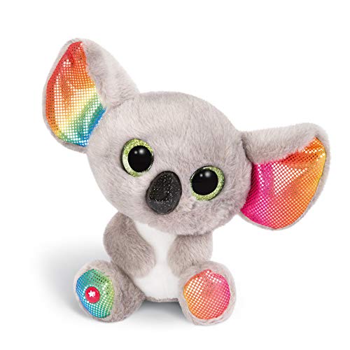 NICI Peluche GLUBSCHIS Koala Miss Crayon, con Ojos Grandes y Brillantes, 15 cm, Color: Gris/Blanco/Multicolor, 46319