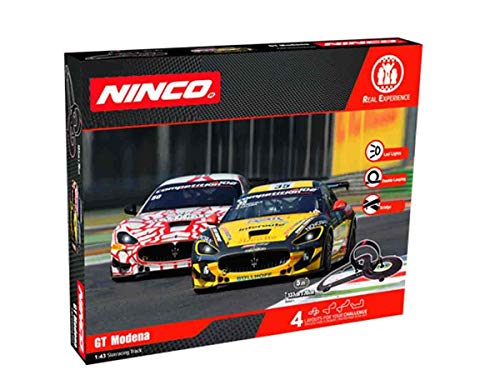 Ninco - WRC GT Modena. Circuito Slot Escala 1:43 con Puente y looping. 5 m. Coches con Luces. 91015 Ninco - WRC GT Modena. Circuito Slot Escala 1:43 con Puente y looping. 5 m. Coches con Luces. 91015