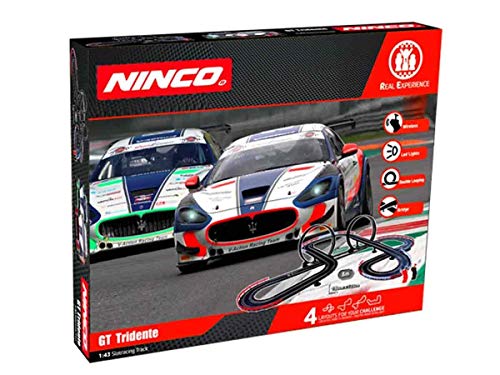 Ninco - WRC GT Tridente. Circuito Slot Escala 1:43 con Puentes y loopings. 8 m. Coches con Luces. 91016 Ninco - WRC GT Tridente. Circuito Slot Escala 1:43 con Puentes y loopings. 8 m. Coches con Luces. 91016