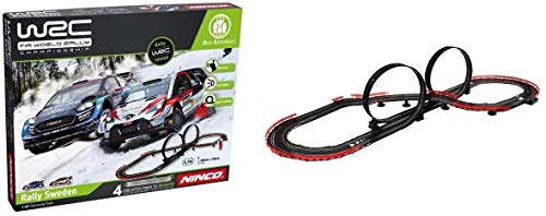 Ninco WRC Rally Sweden Circuito Slot, multicolor, Talla Única (Fábrica De Juguetes 91013) , color/modelo surtido